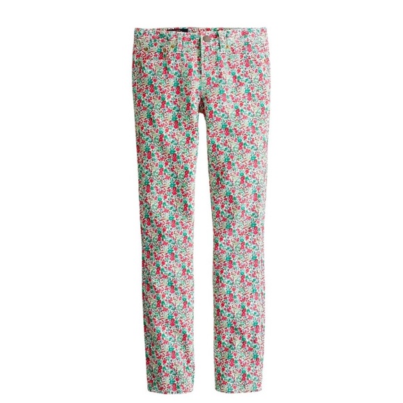 J.Crew Liberty Art Fabrics Emma & Georgina Floral Toothpick Skinny Ankle Jeans - Picture 2 of 8